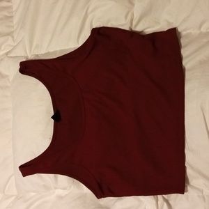Burgundy top